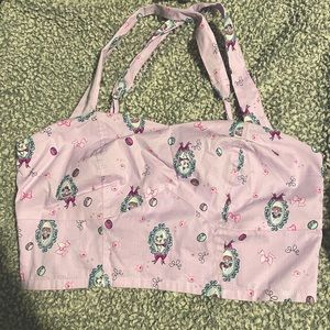 Her Universe - Size L Disney Aristocats “Marie” purple cropped top